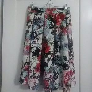Floral classic skirt